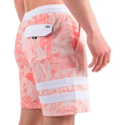 Boardshort Hurley Phntm Eco Block Party Volley 17 Candy Pink
