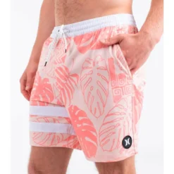 Boardshort Hurley Phntm Eco Block Party Volley 17 Candy Pink