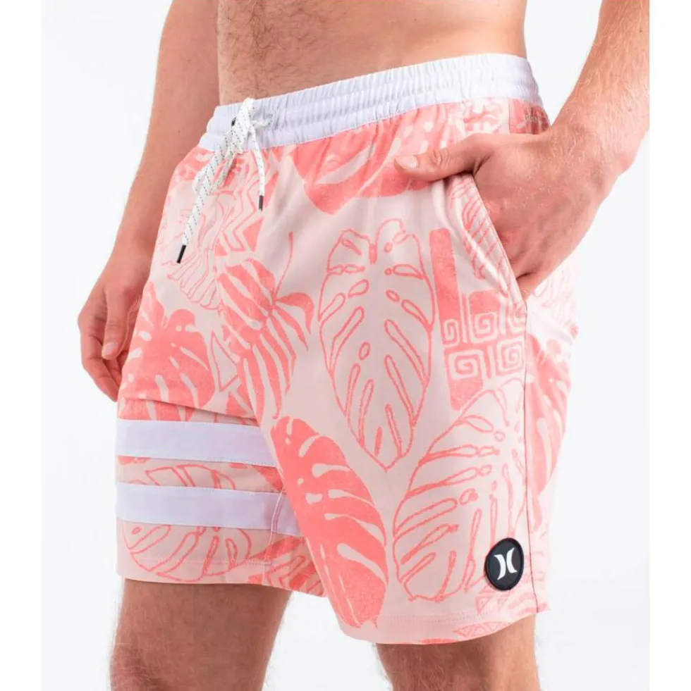 Boardshort Hurley Phntm Eco Block Party Volley 17 Candy Pink
