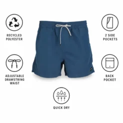 Boardshort Hurley Volley Icon Solid 15' Abyss