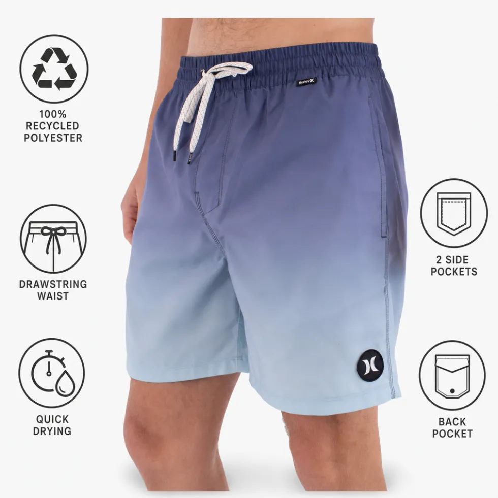 Boardshort Hurley Volley Icon Degradee 17' Abyss
