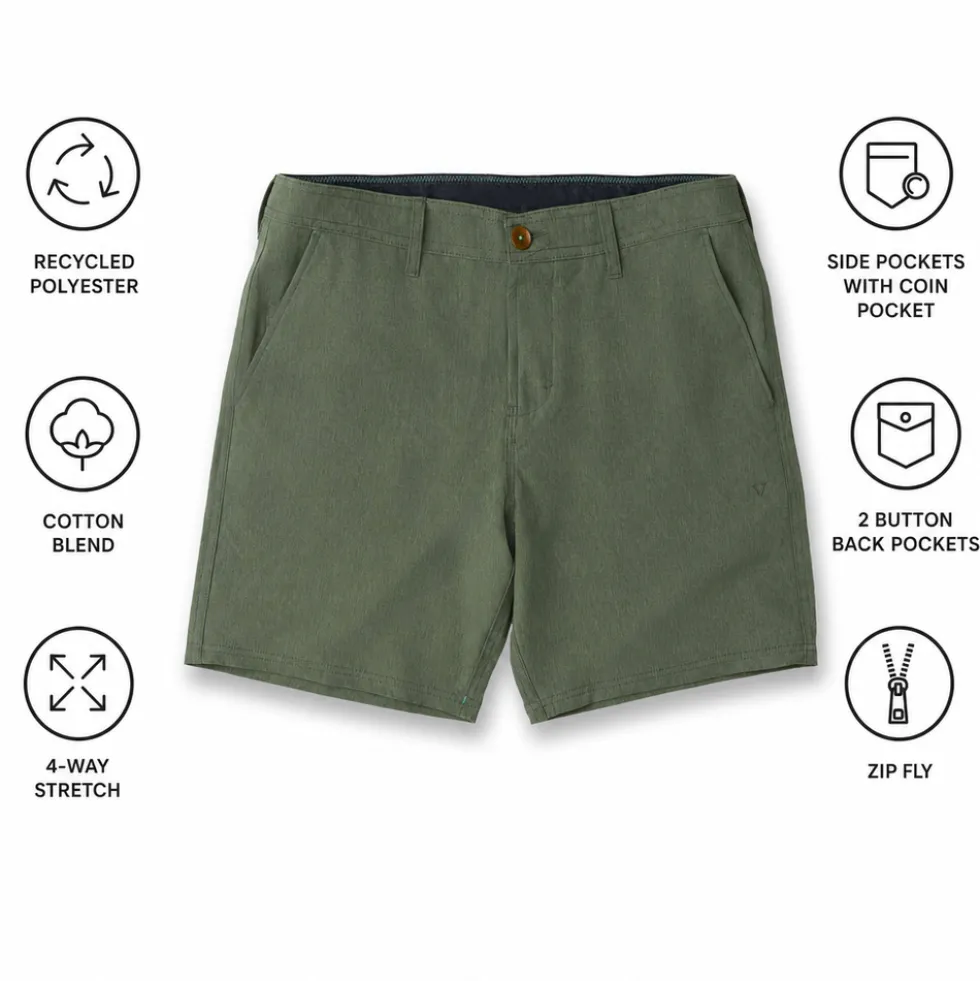 Boardshort Vissla Canyons 25 Hybrid 18.5" Walk Rifle