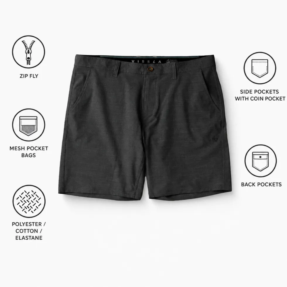 Boardshort Vissla Fin Box Hybrid 19.5" Midnight