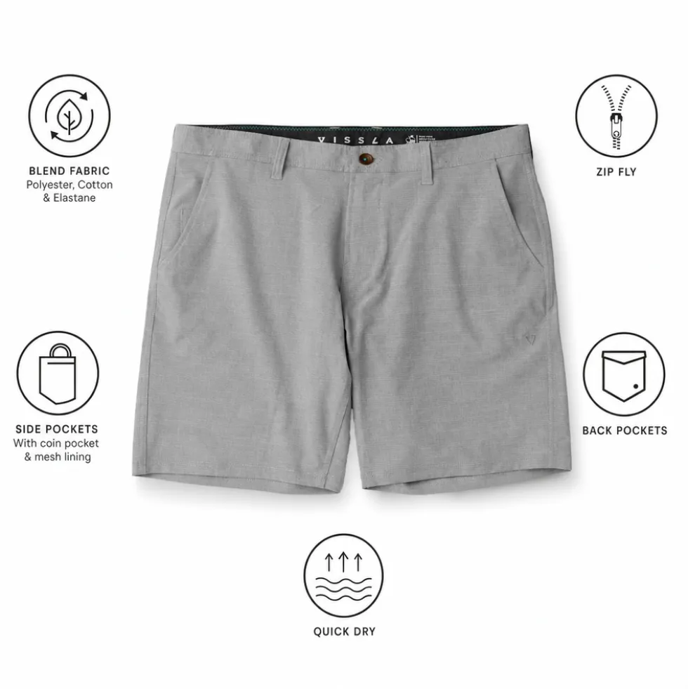 Boardshort Vissla Fin Box Hybrid 19.5" Graphite