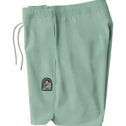 Boardshort Vissla Solid Sets Ecolastic 17.5" Aloe