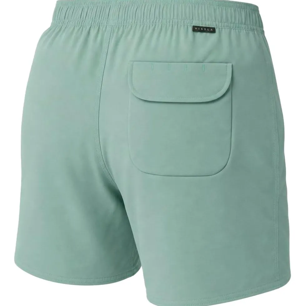 Boardshort Vissla Solid Sets Ecolastic 17.5" Aloe