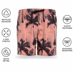 Boardshort Watts Rrainbow Waterpalm Terra Cotta