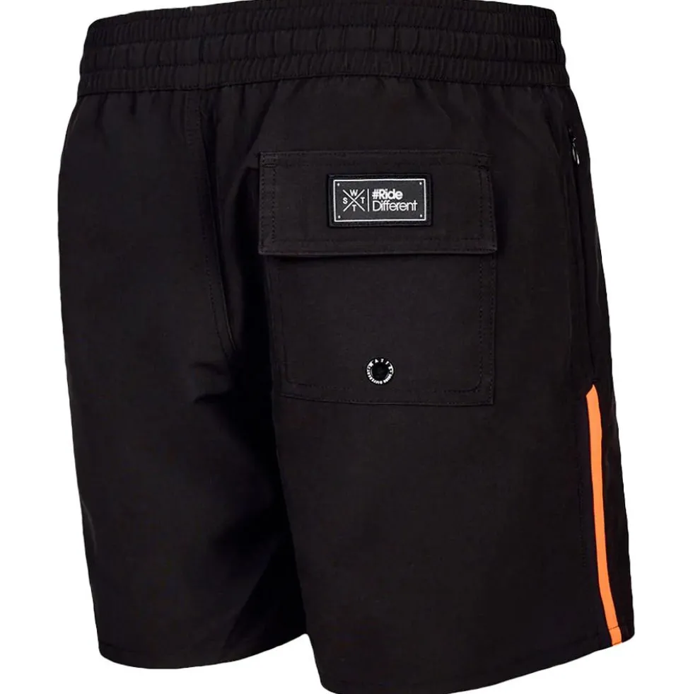 Boardshort Watts Rxmalibu Black Fluo Orange
