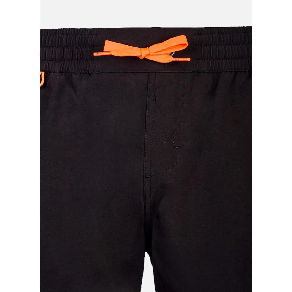 Boardshort Watts Rxmalibu Black Fluo Orange