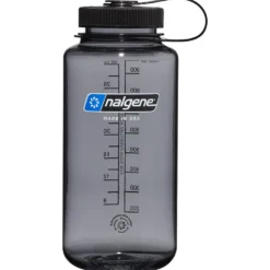 Borracce Nalgene Bouteille Grande Ouverture 1L (32Oz) Gray Black