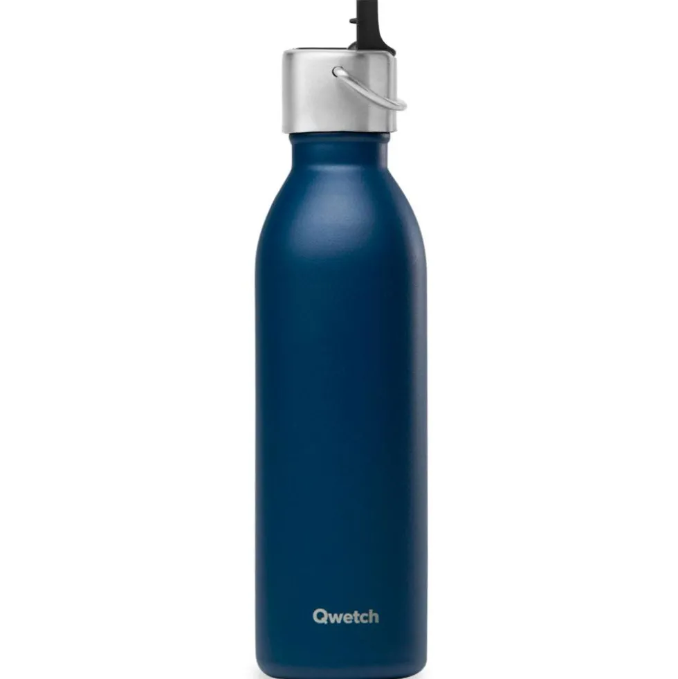 Borracce Qwetch Active 600 ml (Bouchon Sport) Matt Bleu Marine