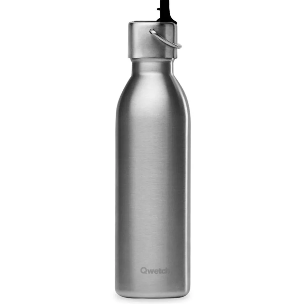 Borracce Qwetch Active 600 ml (Bouchon Sport) Inox Brossé