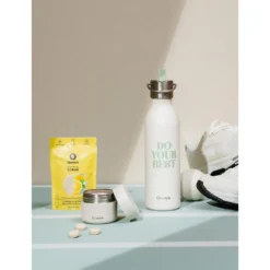 Borracce Qwetch Active 600 ml (Bouchon Sport) Level Up Sable