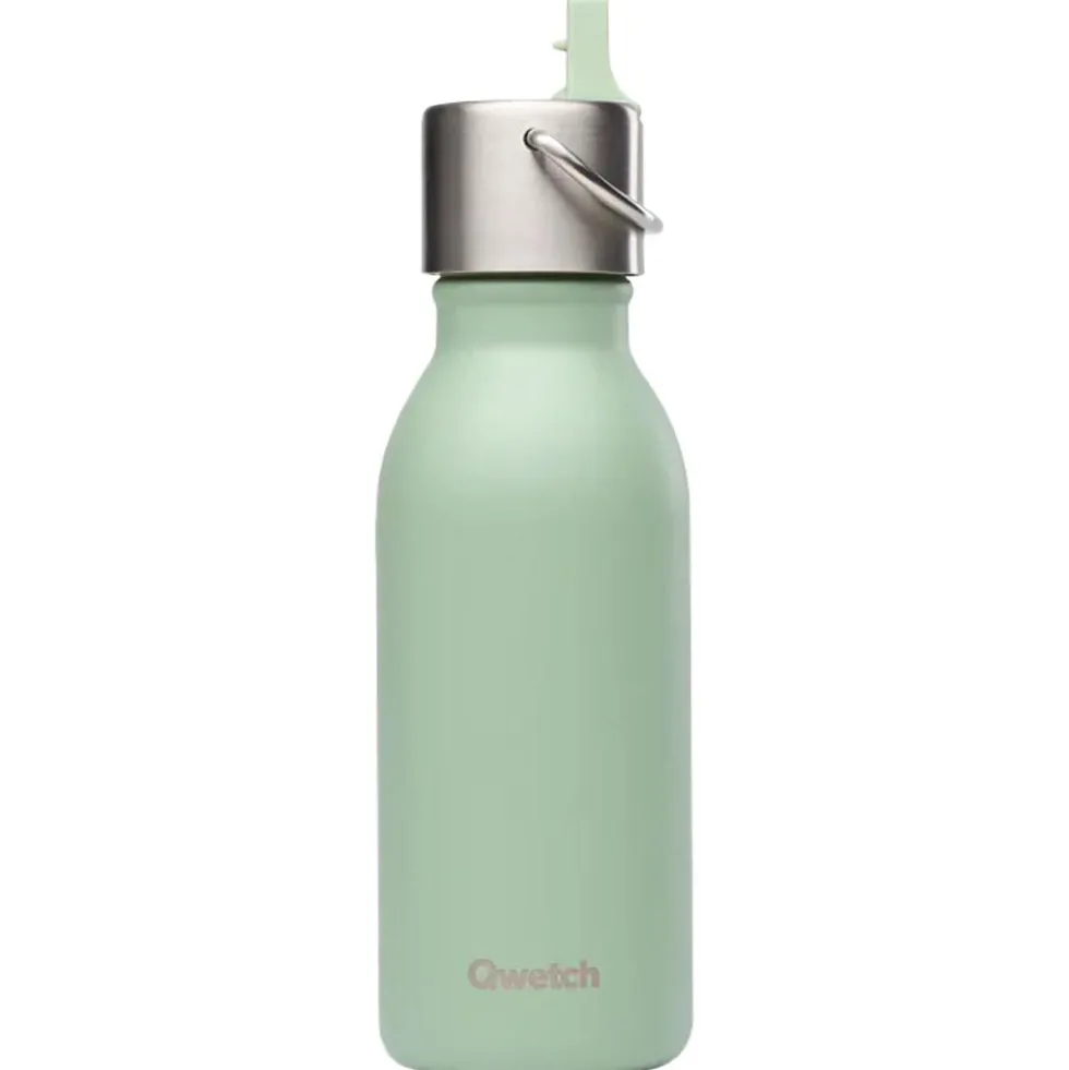 Borracce Qwetch Kids 350 ml Sport Active Matt Vert Tilleul