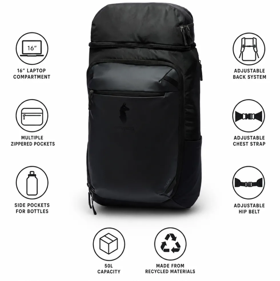 Borsone Cotopaxi Allpa 50L Adventure Travel Pack Cotopaxi Black
