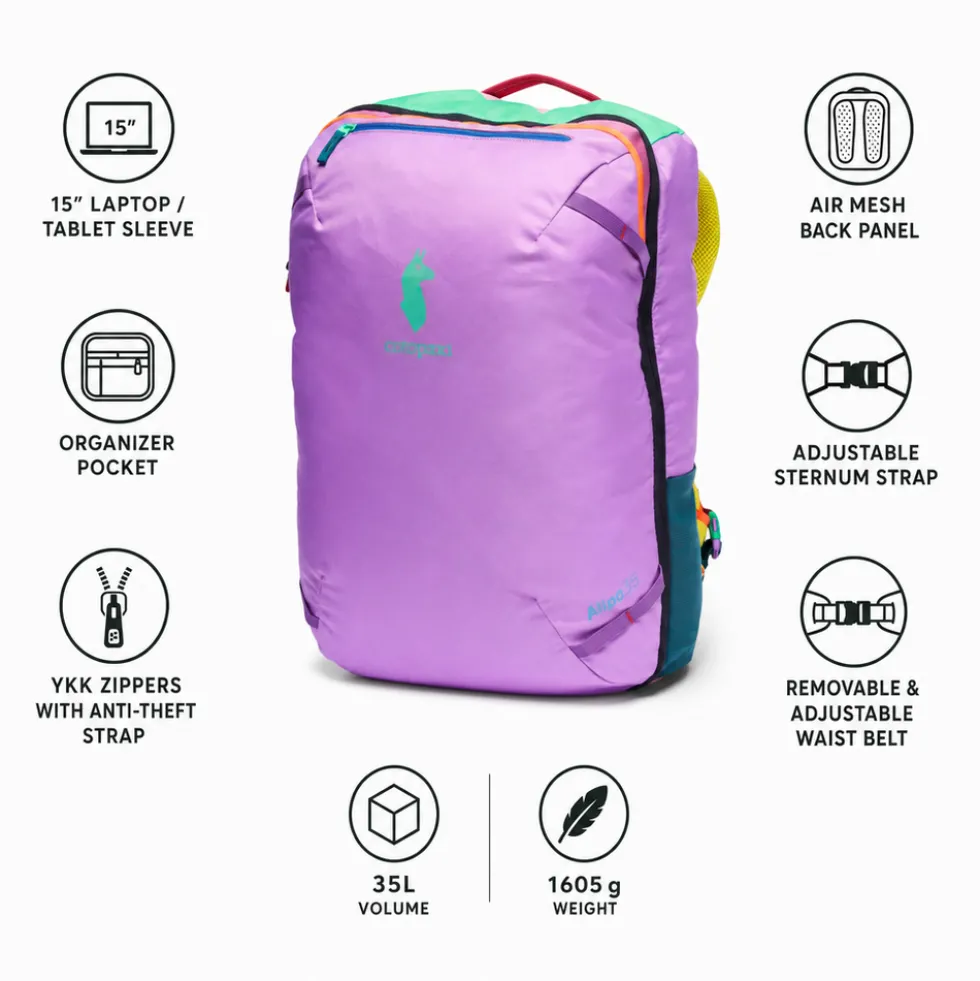 Borsone Cotopaxi Allpa 35L Travel Pack Del Dia Multicolor