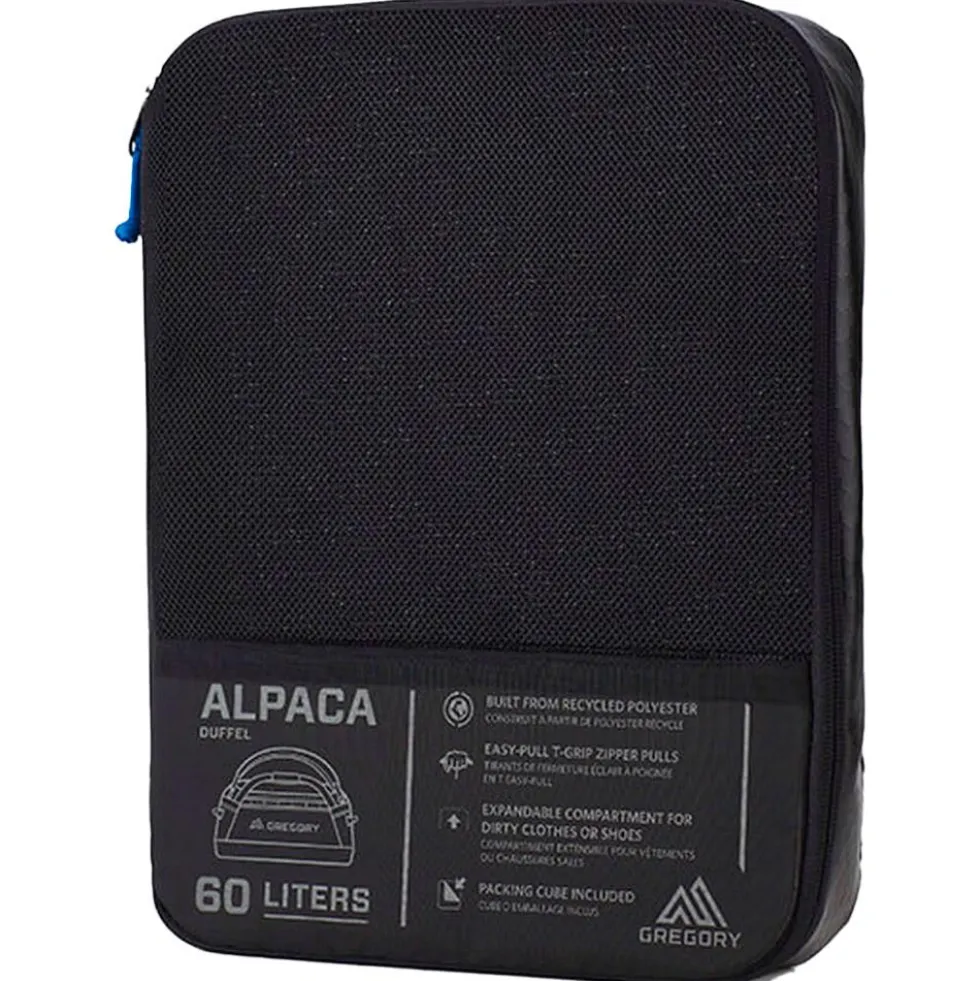 Borsone Gregory Alpaca 60 Obsidian Black