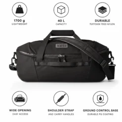 Borsone Yeti Crossroads 40L Black