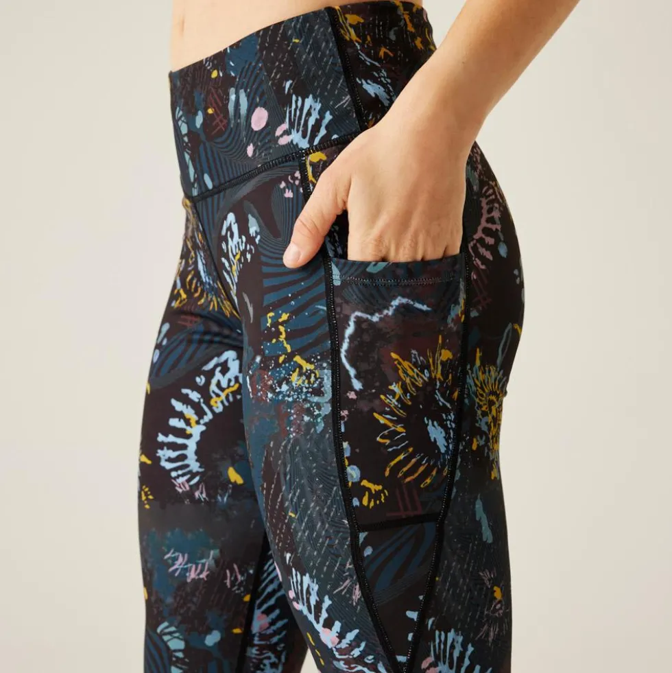 Calzamaglia da trail DARE2B Influentialiilg Blk/Enrgprnt Black Energetic Print