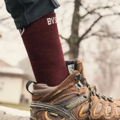 Calze Bv Sport Double Gr Socks High Lyocell Bordeaux