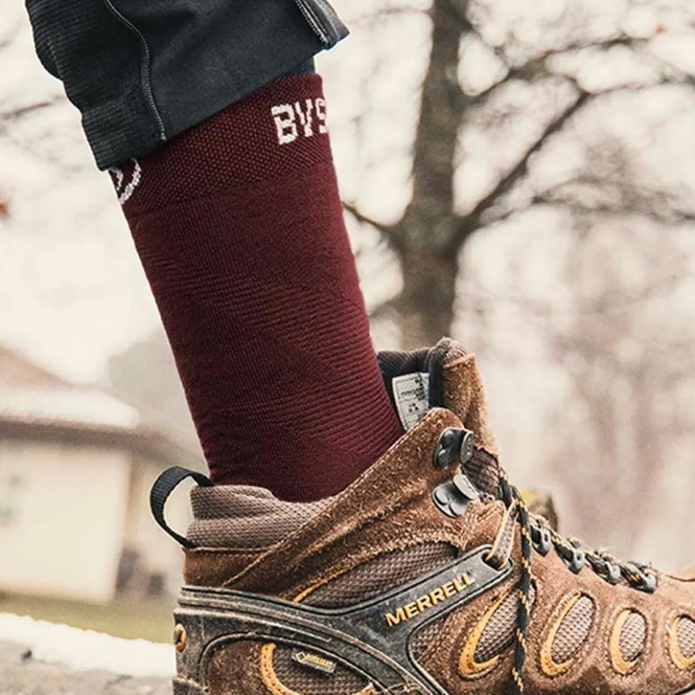 Calze Bv Sport Double Gr Socks High Lyocell Bordeaux