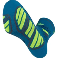 Calze Bv Sport Trail Socks Ultra Mid Bleu Jaune