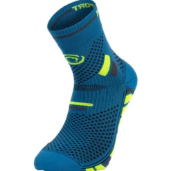 Calze Bv Sport Trail Socks Ultra Mid Bleu Jaune