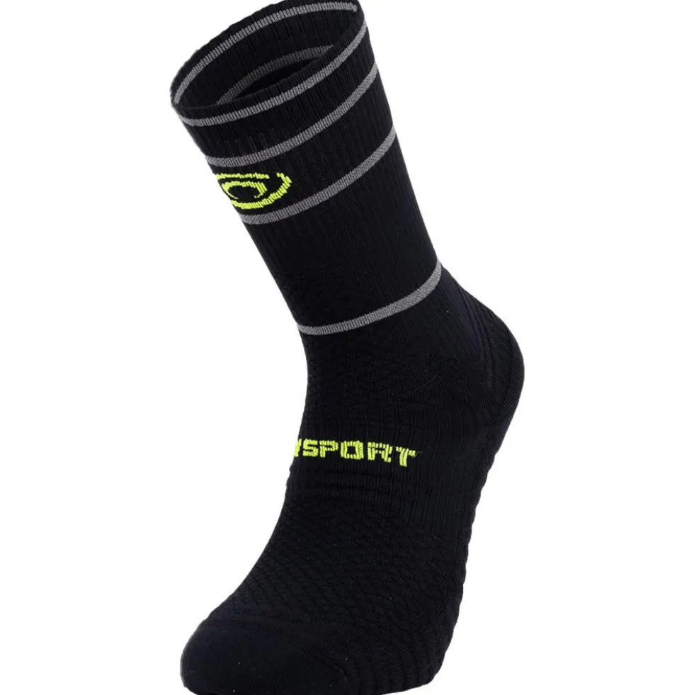 Calze Bv Sport Trail Ultra High Reflect Noir Jaune