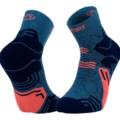 Calze Bv Sport Trek Gr Socks Mid Lyocell Bleu Corail