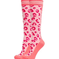 Calze Curlynak Ski Merino Leopard Rose