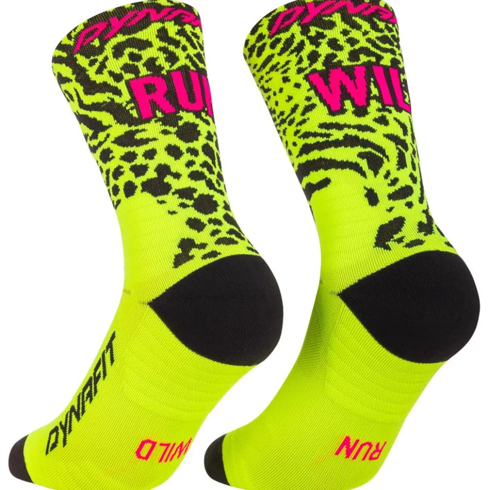 Calze Dynafit Run Wild Crew Socks Ultra Yellow