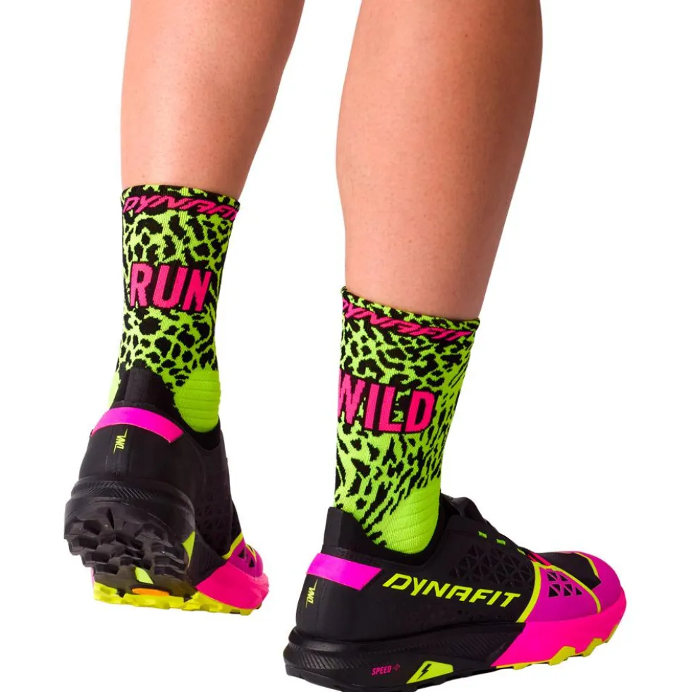 Calze Dynafit Run Wild Crew Socks Ultra Yellow