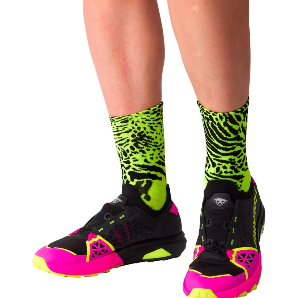 Calze Dynafit Run Wild Crew Socks Ultra Yellow