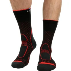 Calze La Chaussette de France Trekker High Noir Rouge
