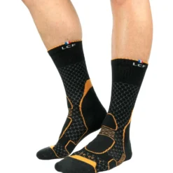 Calze La Chaussette de France Trekker High Noir Orange