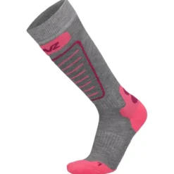 Calze Lenz Skiing Kids Grey Pink