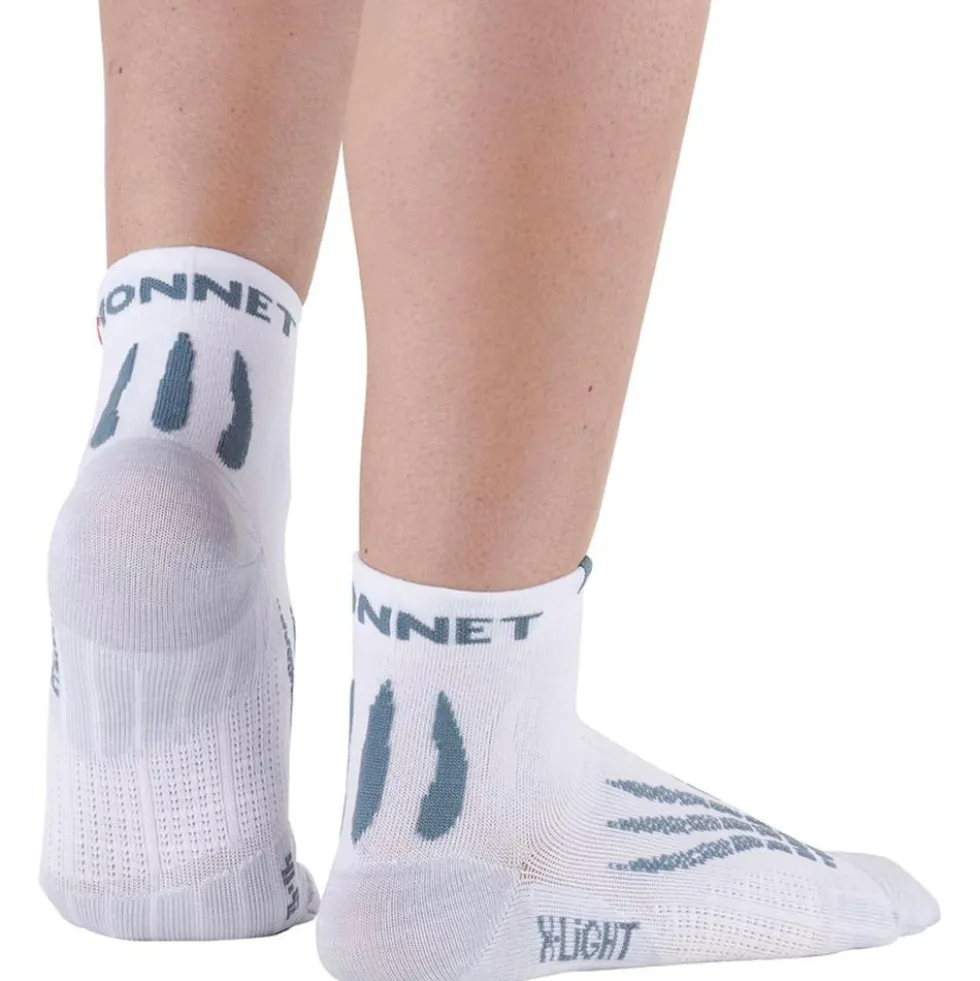 Calze Monnet Socquette Run X-Light Blanc Gris