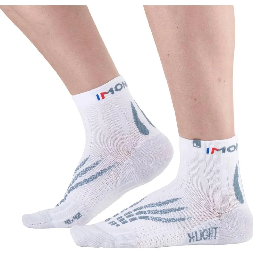 Calze Monnet Socquette Run X-Light Blanc Gris