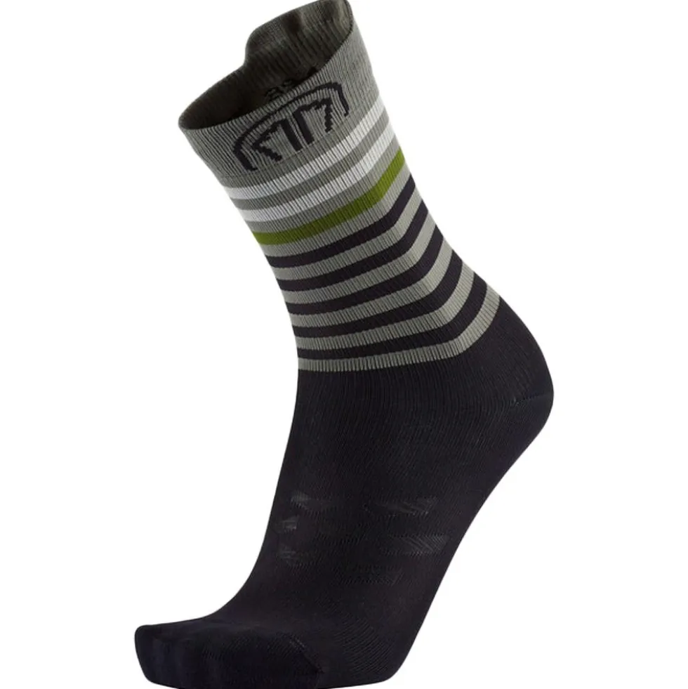 Calze Sidas Run Anatomic Light Crew Black Dark Grey