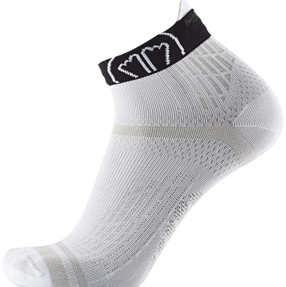 Calze Sidas Run Feel Ankle White Black