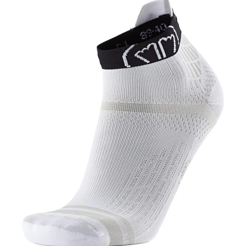 Calze Sidas Run Feel Ankle White Black