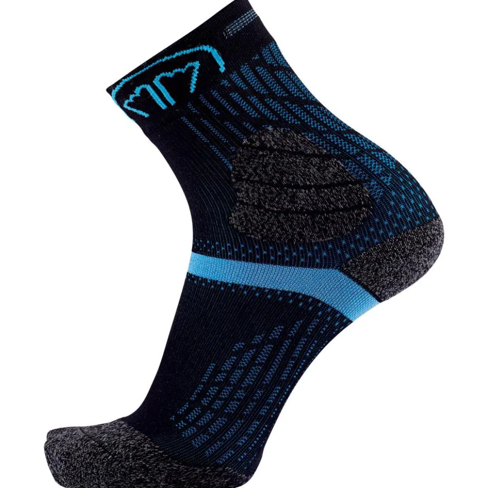 Calze Sidas Trail Double Crew Black Blue