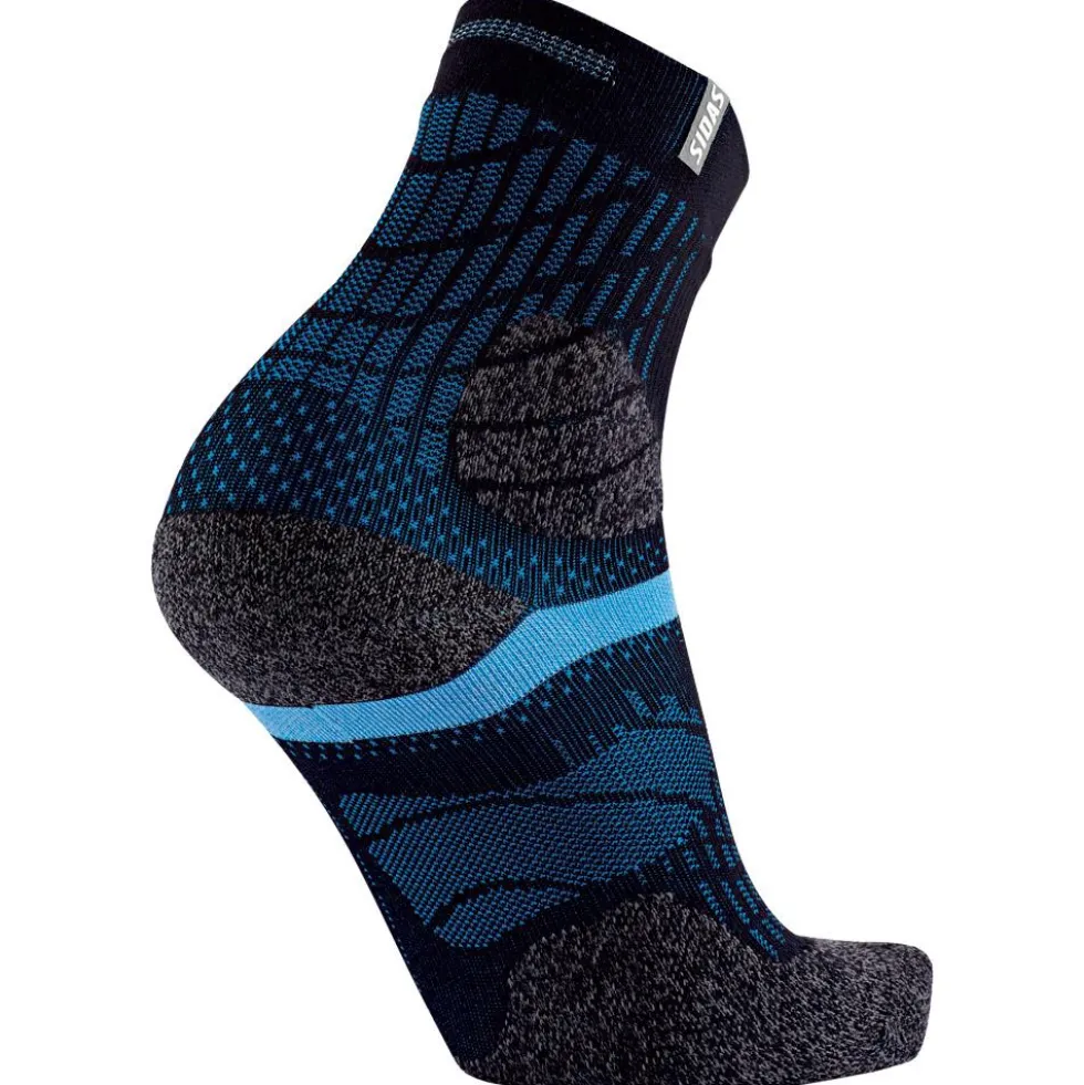 Calze Sidas Trail Double Crew Black Blue
