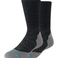 Calze Stance Perf Run Crew Light Cushion Sock Powder Split Black