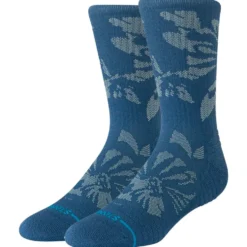 Calze Stance Perf Run Crew Mid Cushion Sock Flora Scan Deep Teal