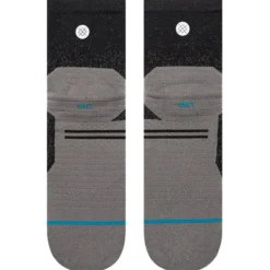 Calze Stance Perf Run Quarter Light Cushion Sock Powder Split Black