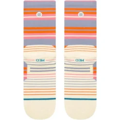 Calze Stance Perf Run Womens Crew Mid Cushion Sock Lennon Blue