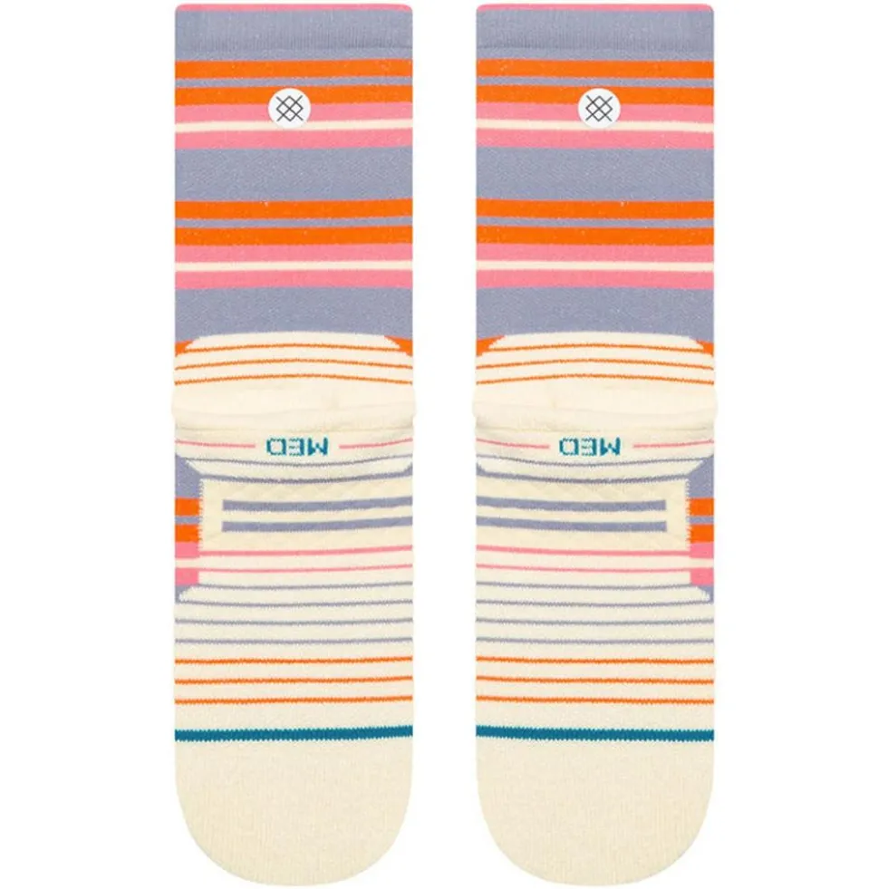 Calze Stance Perf Run Womens Crew Mid Cushion Sock Lennon Blue