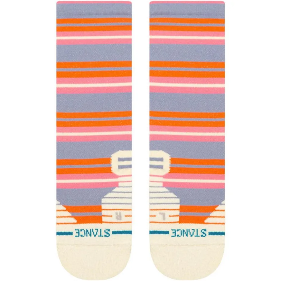 Calze Stance Perf Run Womens Crew Mid Cushion Sock Lennon Blue