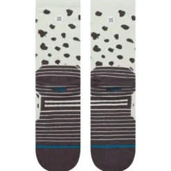 Calze Stance Perf Run Womens Crew Mid Cushion Sock Leopard Light Blue